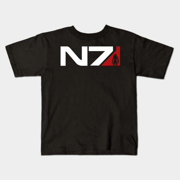 N7 FemShep Kids T-Shirt by Draygin82